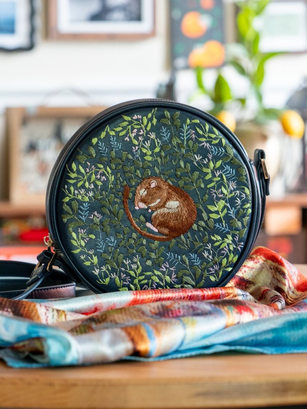 Chloe Circle Bag Embroidered Dormouse Bag